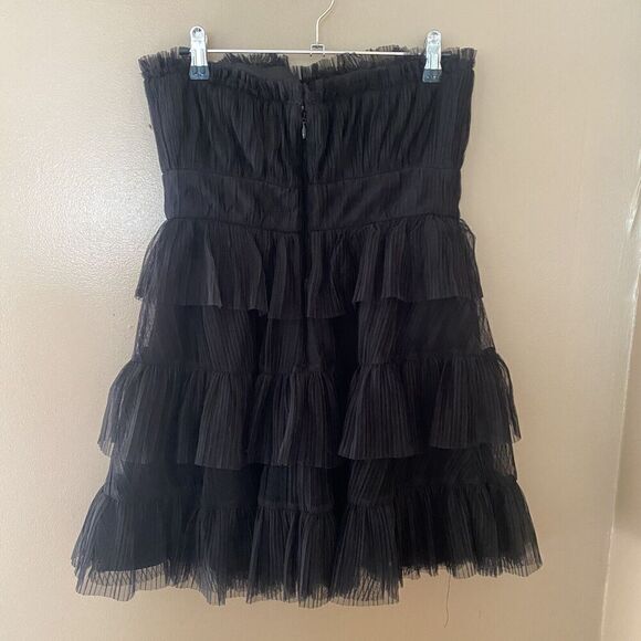 Lovers And Friends Barlow Black Tulle Strapless Mini Dress Sz S NWT Revolve $268 - Picture 11 of 13